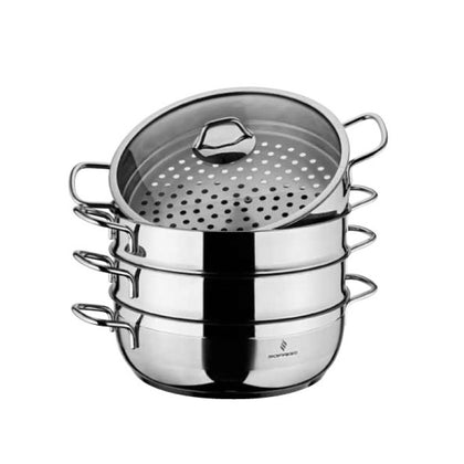 Soft 28 cm Steamer Pot 5 pcs  - Ravioli S/Steel